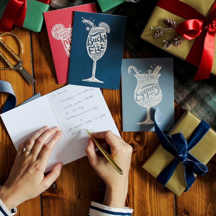 Christmas cocktail  cards